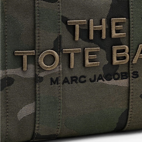 Marc Jacobs The Camo Jacquard Small Tote Bag - Green - Picture 6 of 14